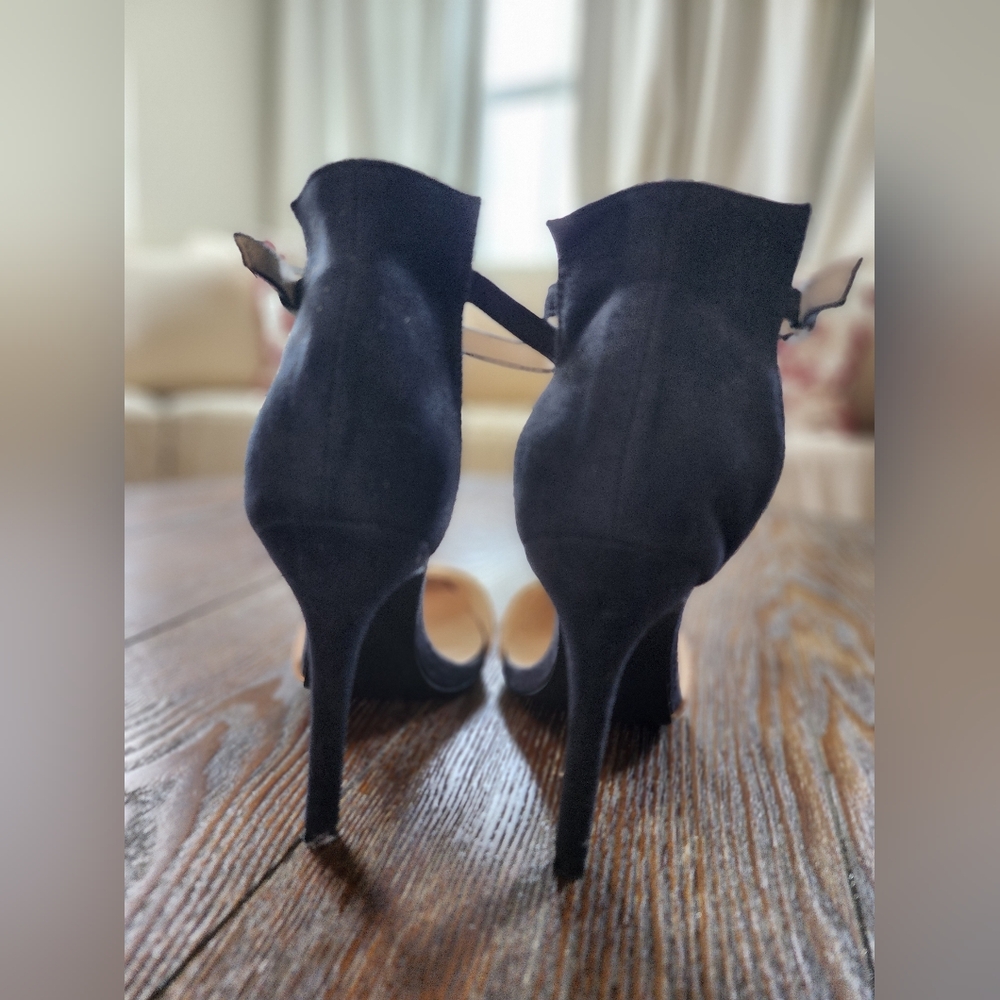 Dolli Two-Tone Tan & Black Women's Heels Size 8.5us - Picture 2 of 7